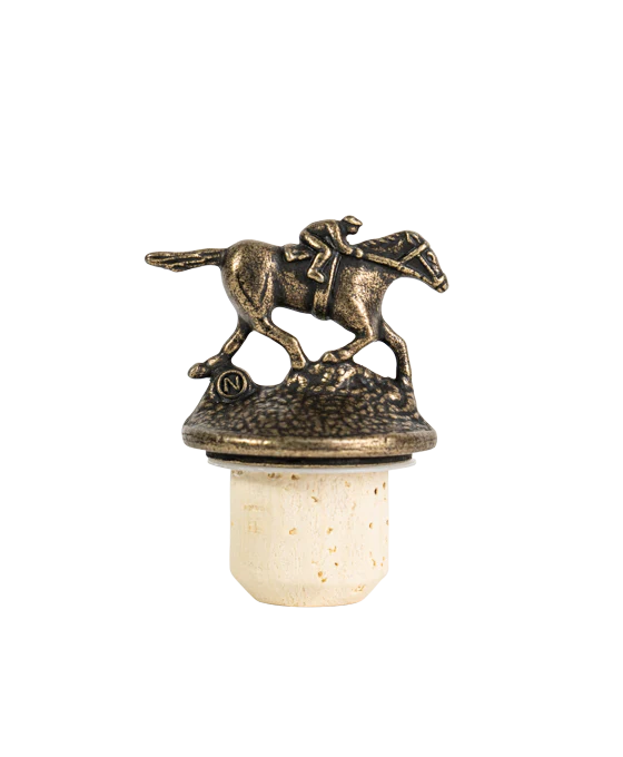 Blanton's Single Barrel Bourbon Horse & Jockey Stopper Set - Image 4