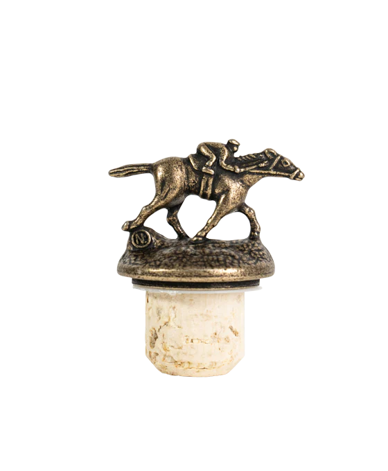 Blanton's Single Barrel Bourbon Horse & Jockey Stopper Set - Image 7