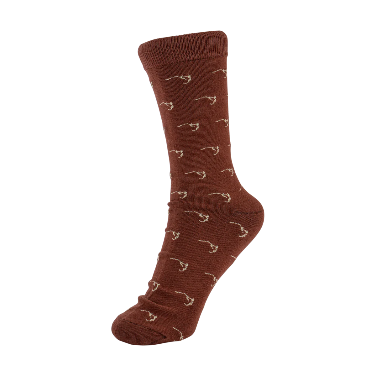 Buffalo Trace Brown Swoosh Socks
