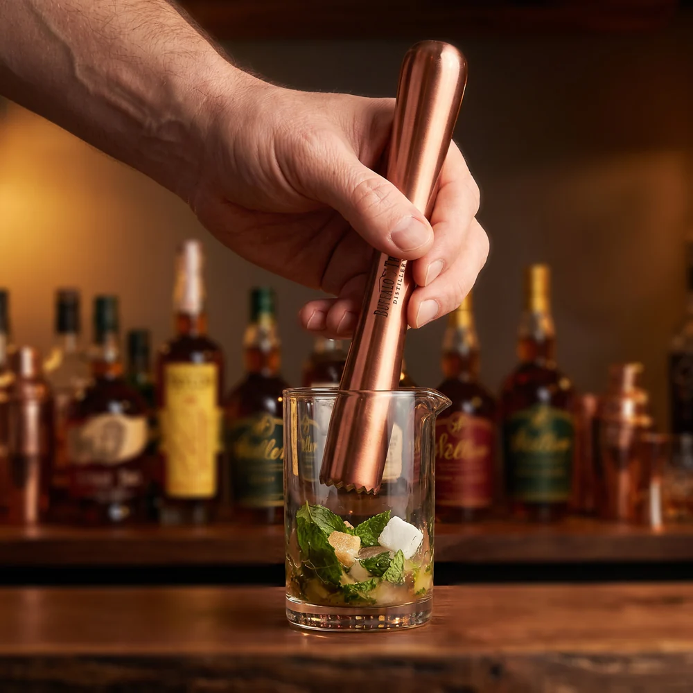 Buffalo Trace Copper Cocktail Muddler - Bar Essential - Image 2