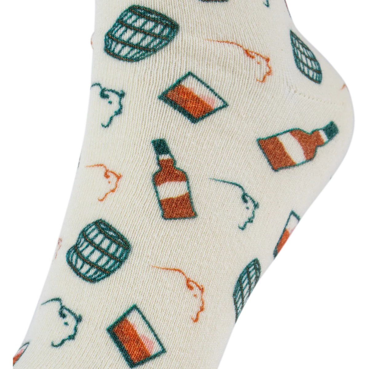 Buffalo Trace Cream Allover Print Socks - Image 3