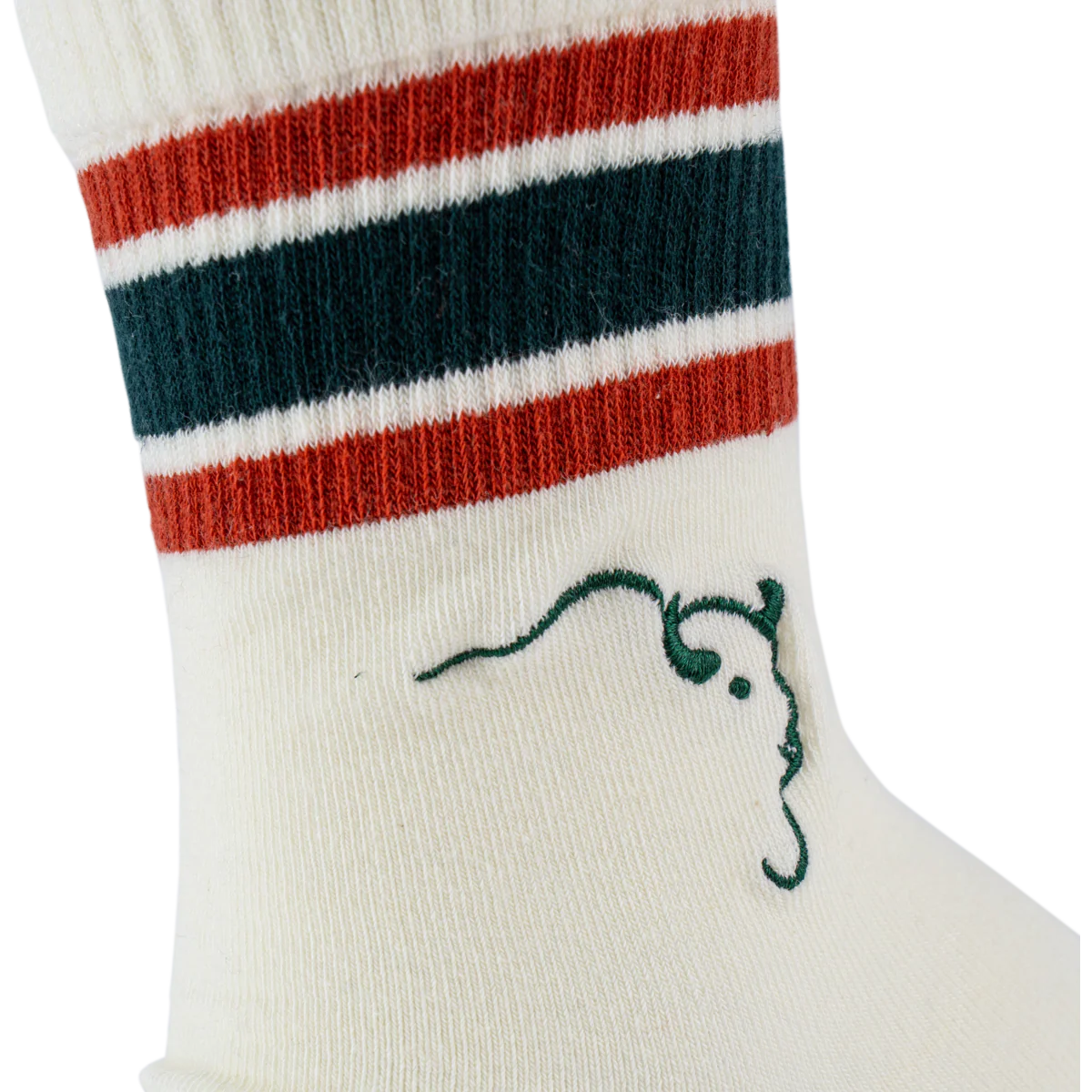 Buffalo Trace Cream Striped Swoosh Socks - Image 3