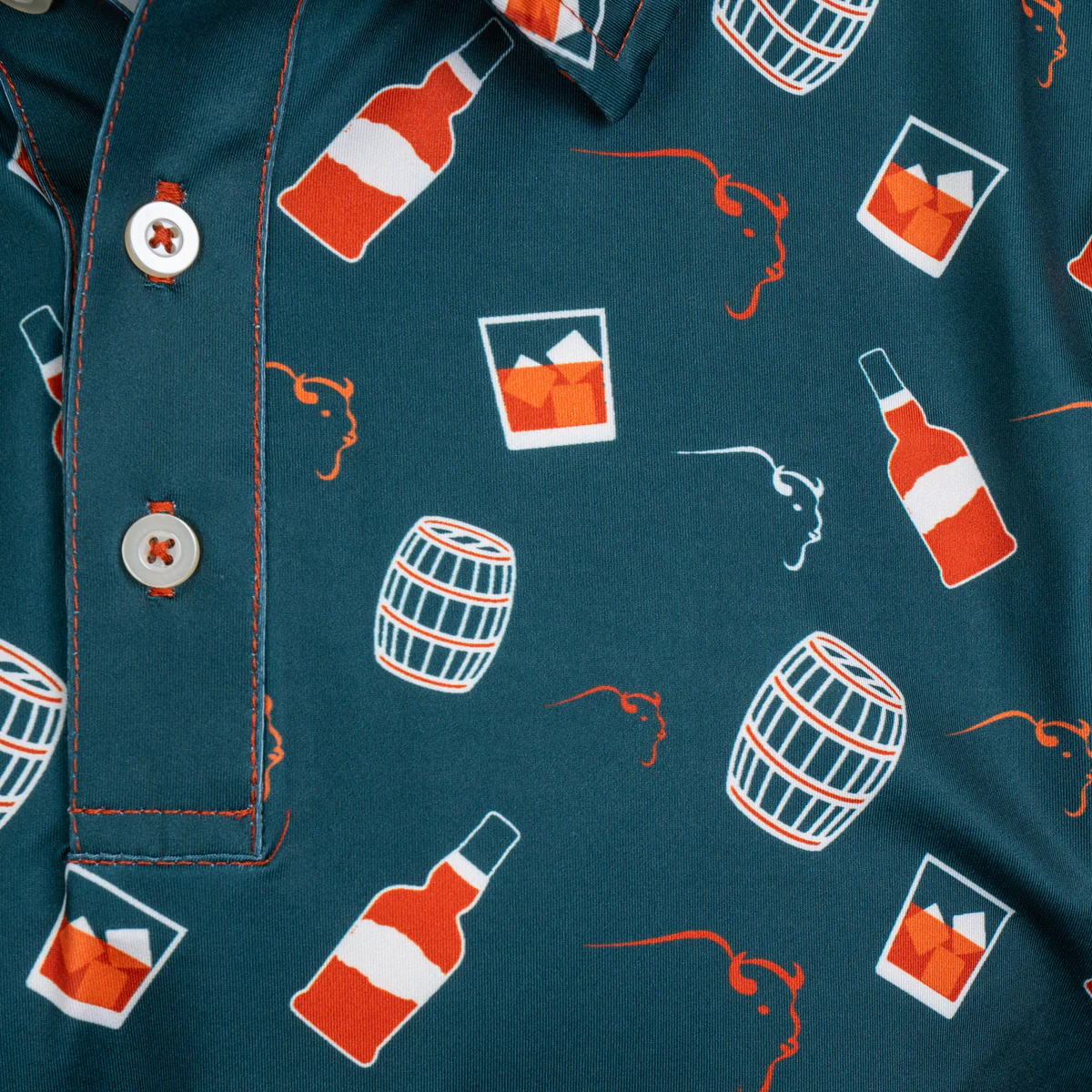 Buffalo Trace Custom Golf Polo - Image 3