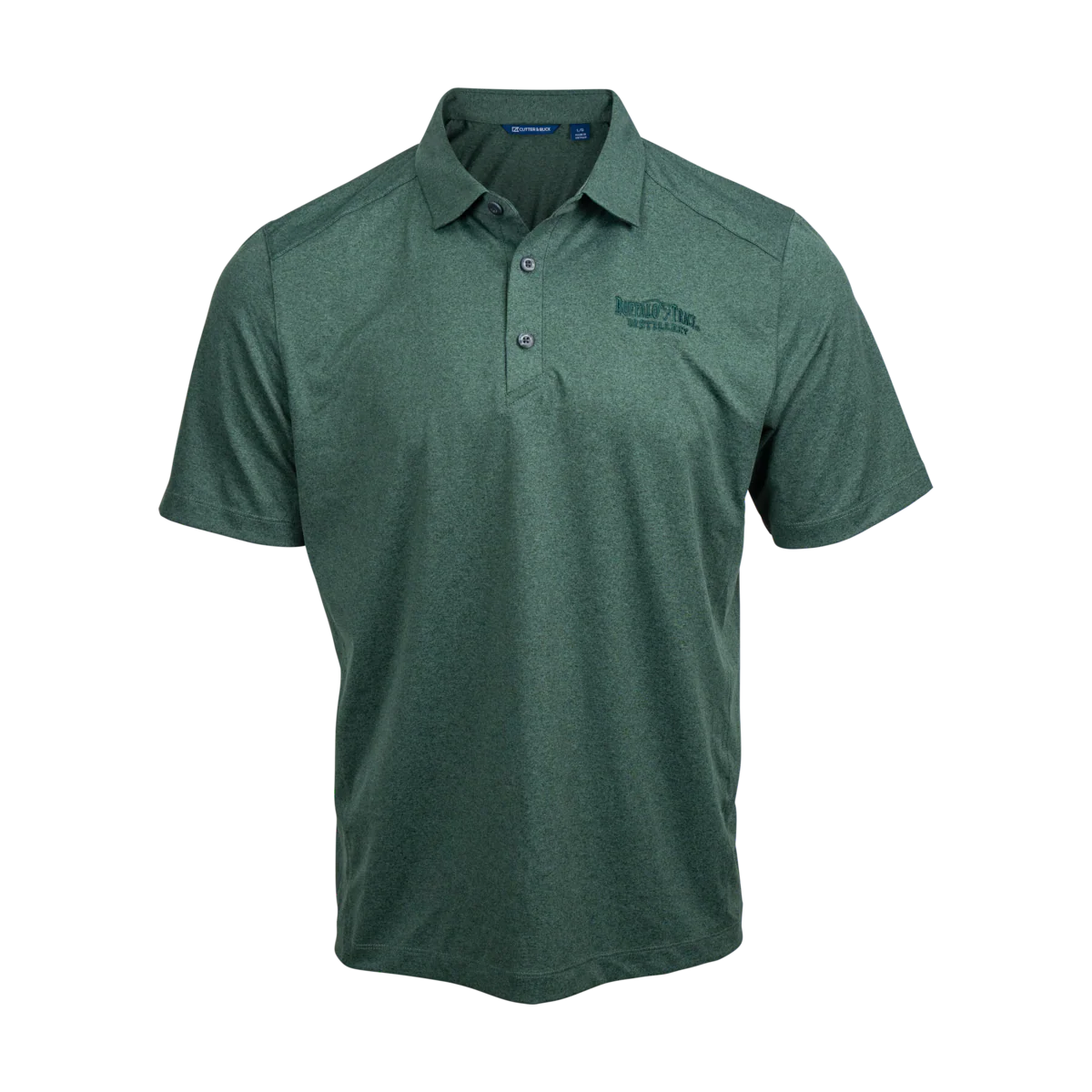 Buffalo Trace Cutter & Buck Green Polo
