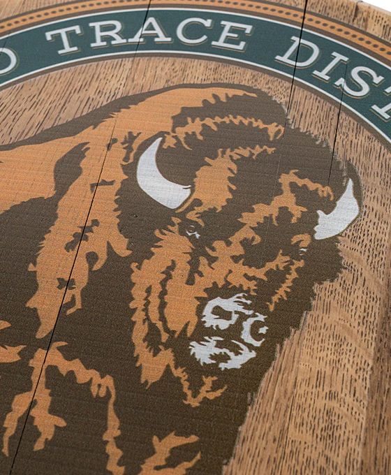 Buffalo Trace Bourbon Barrel Head Wall Decor 20.5 in - Image 3