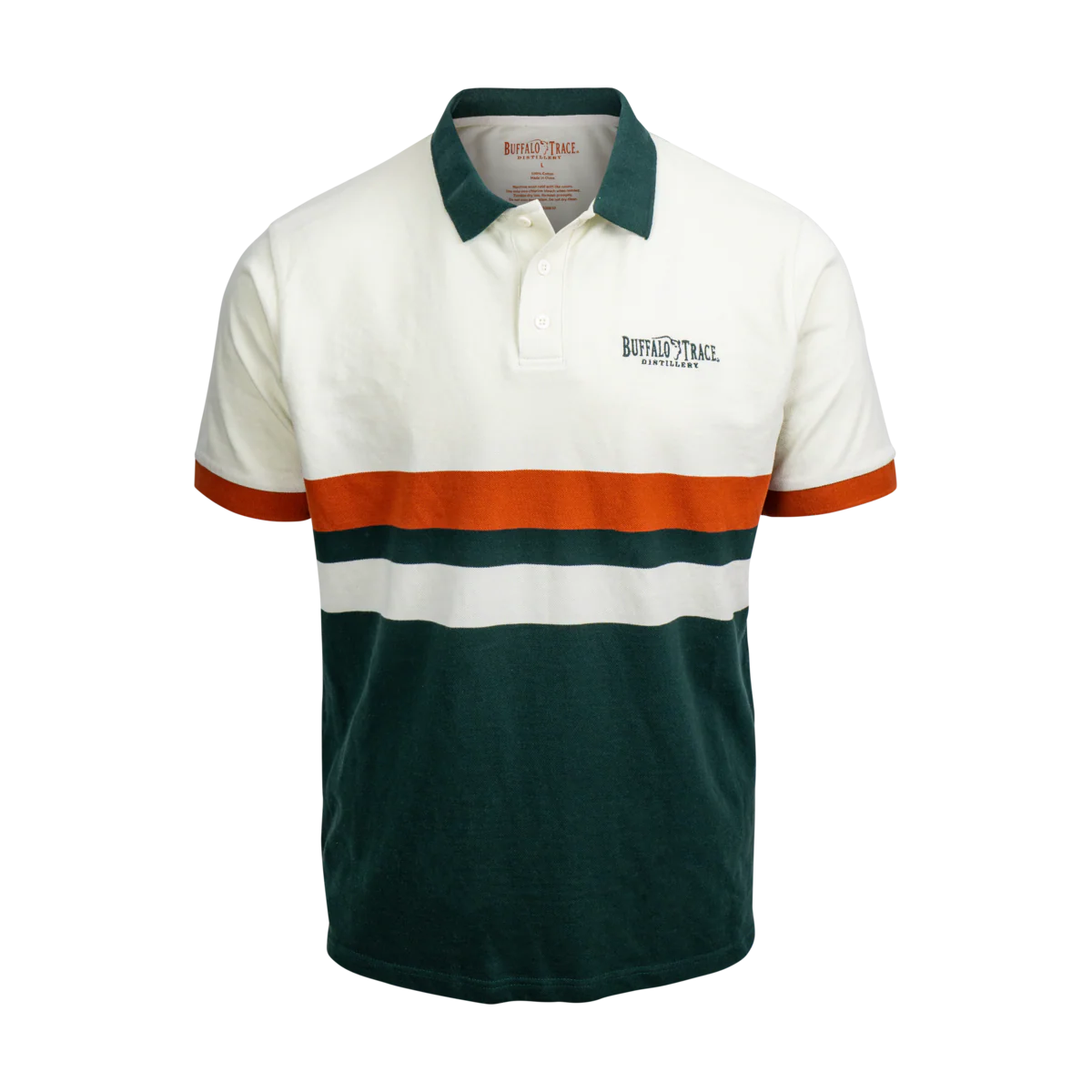 Buffalo Trace Engineered Striped Polo