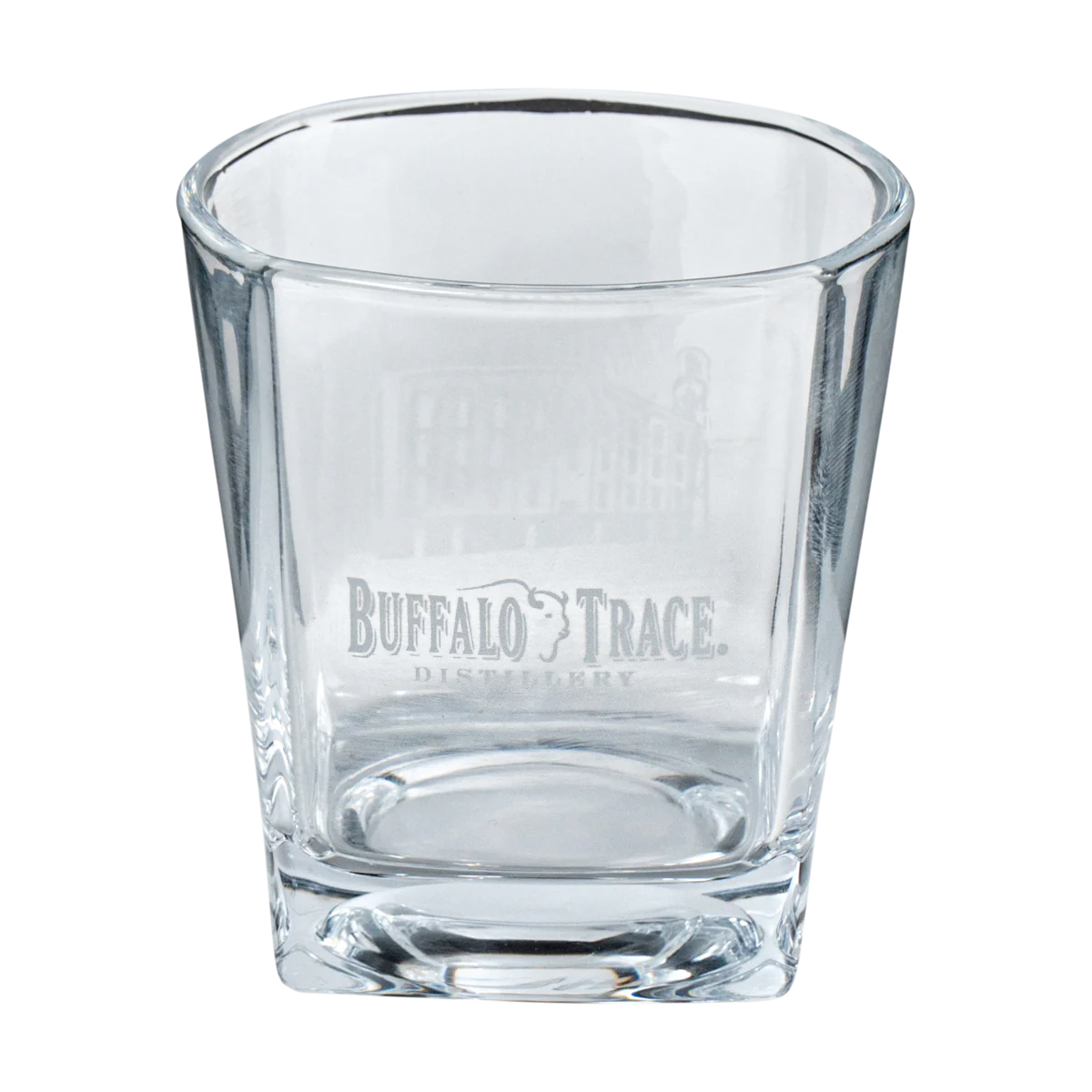 Buffalo Trace Etched Square Rocks Glass - Image 4