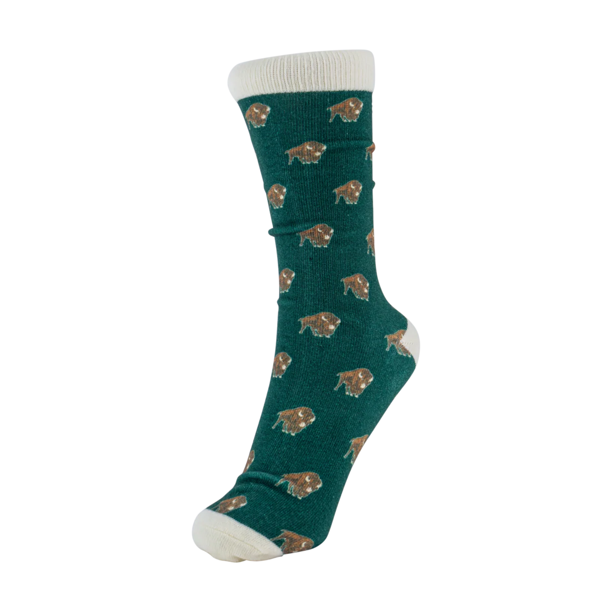 Buffalo Trace Green Allover Buffalo Socks