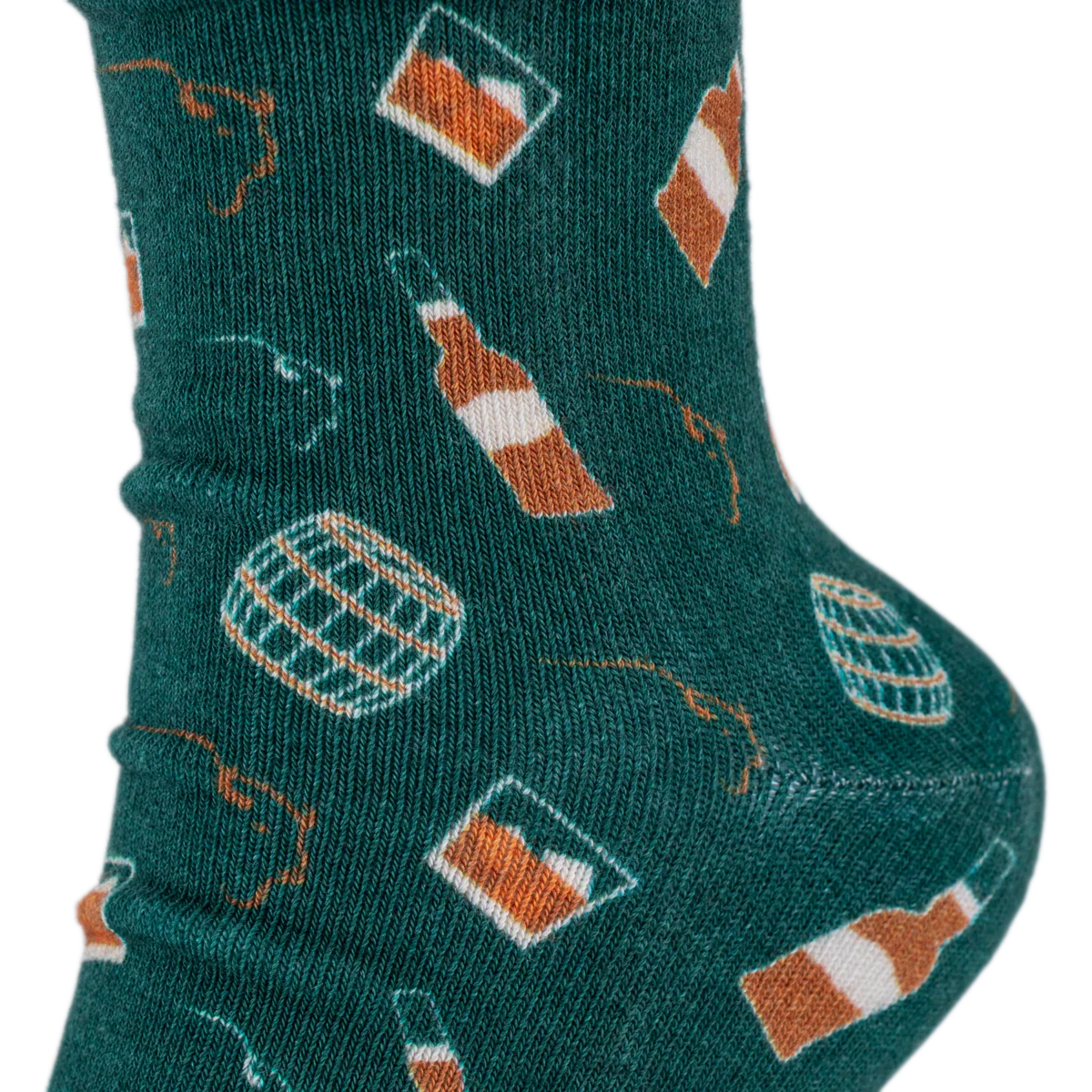 Buffalo Trace Green Allover Print Socks - Image 3