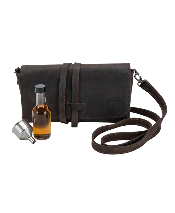 Buffalo Trace Leather Crossbody Bar with Detachable Strap - Image 7