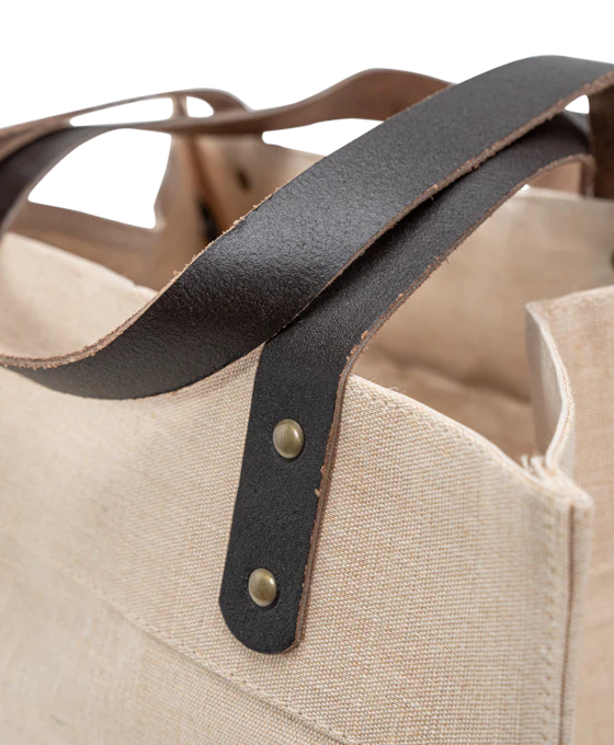 Buffalo Trace Reusable Canvas and Jute Tote - Image 2