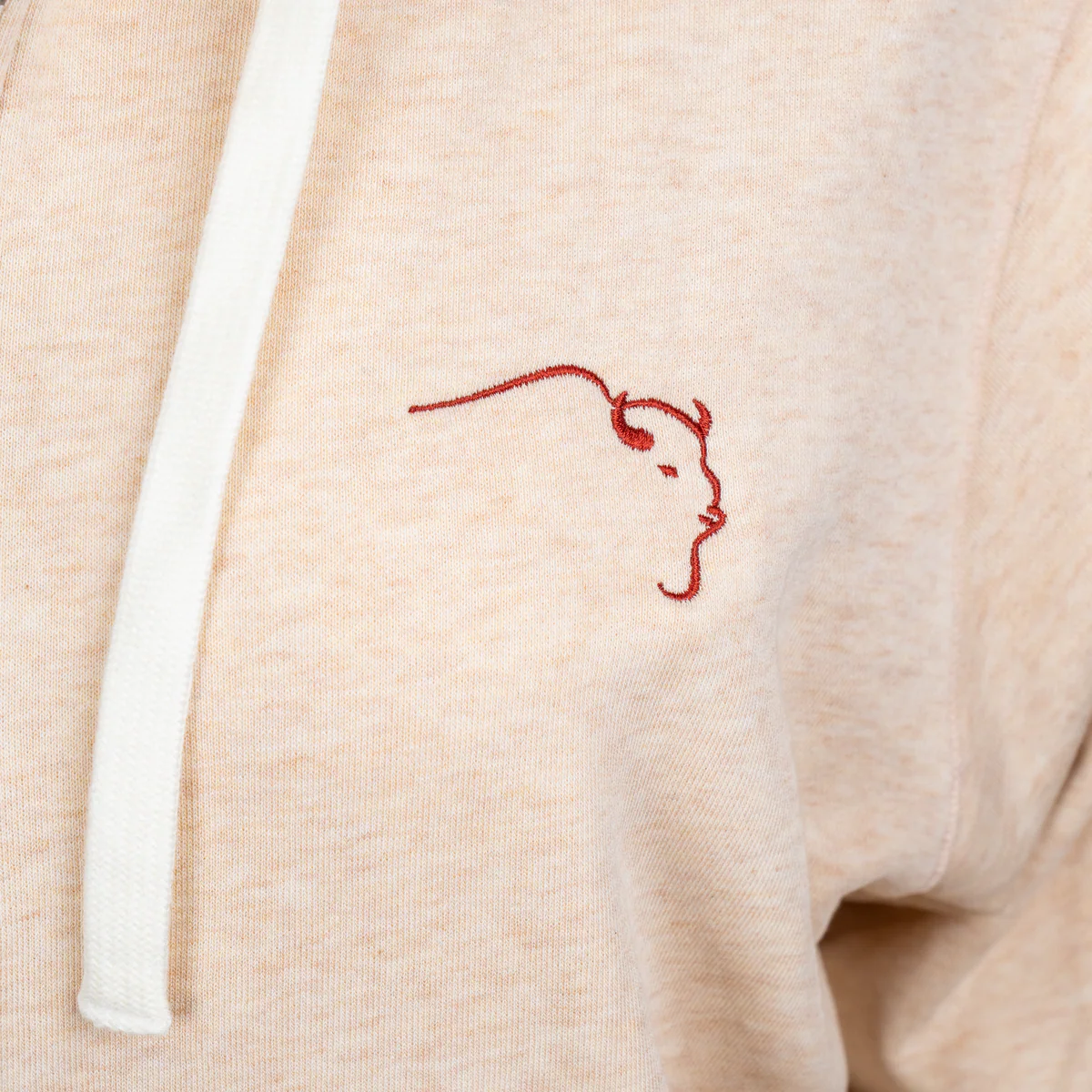 Buffalo Trace Stadium Zip-Up Cream Hoodie by Tasc - Image 3