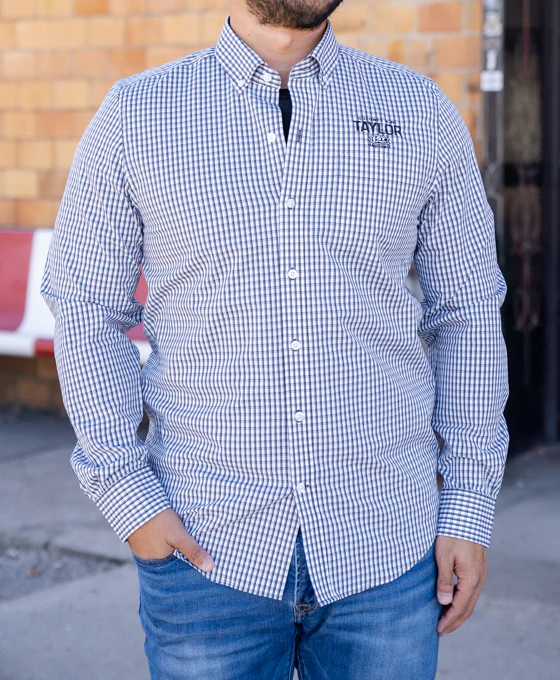 E.H. Taylor Gingham Button Up Shirt (M, L) - Image 3