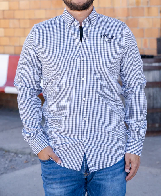 E.H. Taylor Gingham Button Up Shirt (M, L) - Image 4