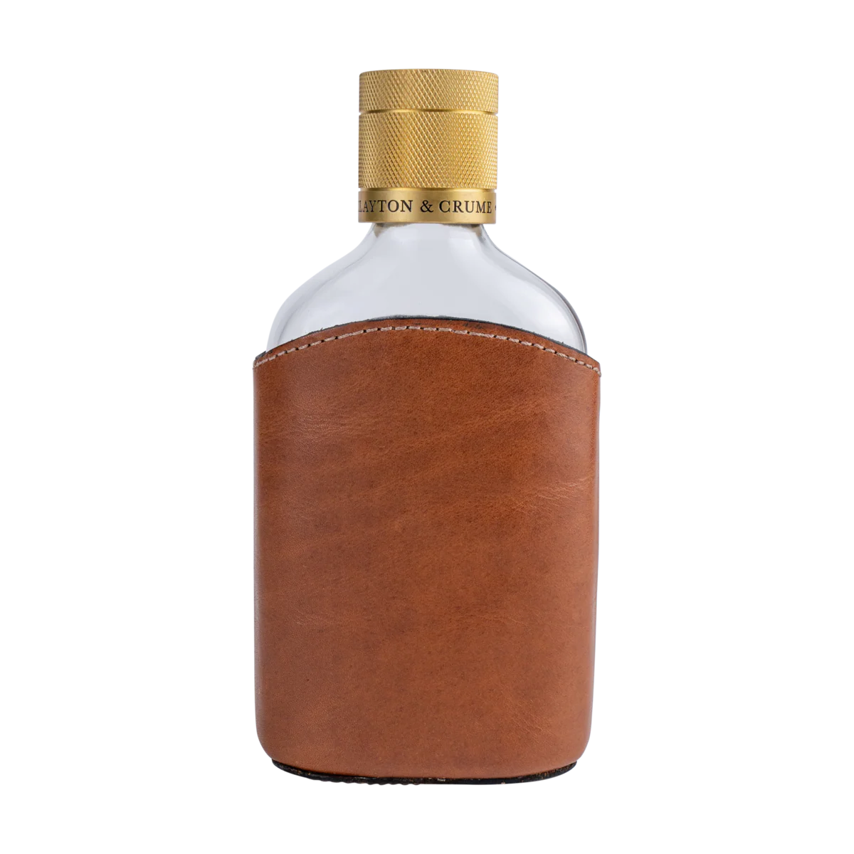 E.H. Taylor Leather Wrapped Glass Flask - Image 4
